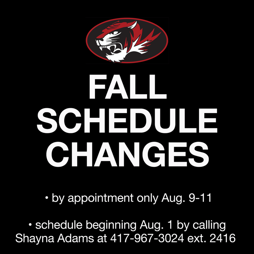 Fall Schedule Changes